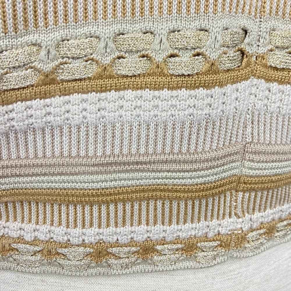 ALICE + OLIVIA Boho Crochet Knit Top - Size L - Picture 12 of 14